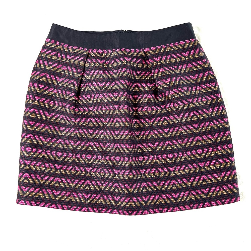 Comptoir des Cotonniers Oblat Skirt Mini Pink Black Size 8